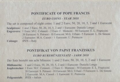 VATICAN - Coffret BU - 2018 – Image 3