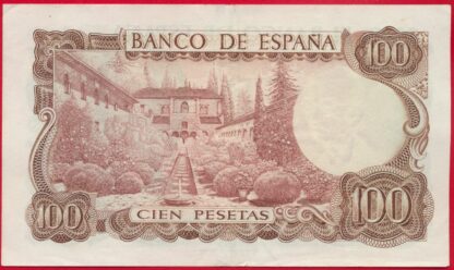ESPAGNE - 100 Pesetas - 1971 – Image 2