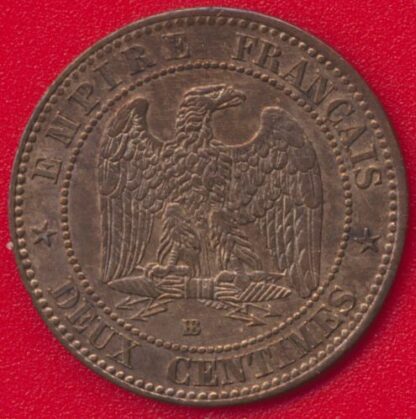 Napoléon III - 2 Centimes - 1854 Strasbourg – Image 2