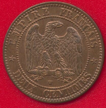 Napoléon III - 2 Centimes - 1857 Lille – Image 2