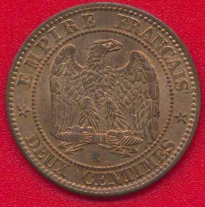 Napoléon III - 2 Centimes - 1862 Bordeaux – Image 2
