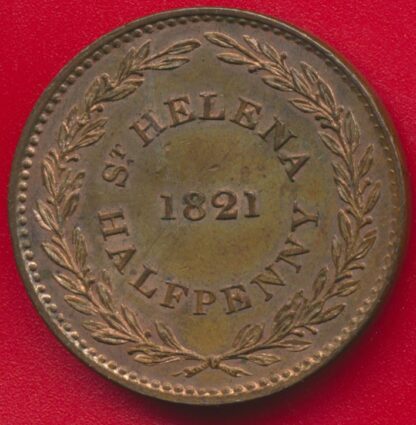 SAINTE-HÉLÈNE - Half Penny - 1821 – Image 2