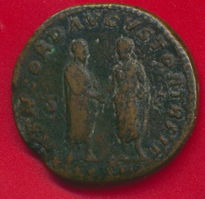 Marc-Aurèle & Lucius Verus - Sesterce (161) – Image 2