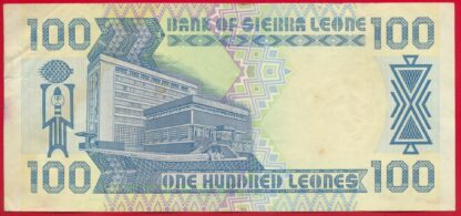 SIERRA LEONE - 100 Leones - 1990 – Image 2