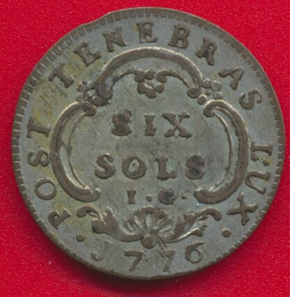 SUISSE - Genève - 6 Sols - 1776 – Image 2