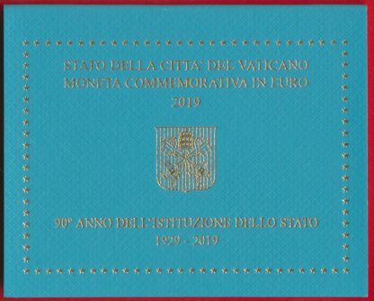 VATICAN - 2 EURO - 90 Ans de la Création de l'Etat de la Cité du Vatican - 2019 – Image 2