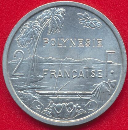 POLYNESIE FRANÇAISE - 2 Francs - 1965 – Image 2
