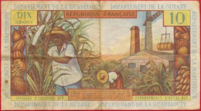 DEPARTEMENTS D'OUTRE-MER -  Guadeloupe - Guyane - Martinique - 10 Francs – Image 2
