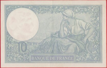 10 Francs - Minerve - 1939 – Image 2