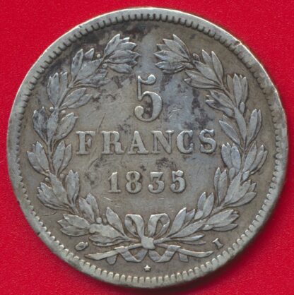 LOUIS-PHILIPPE 1er - 5 Francs 1835 I – Image 2