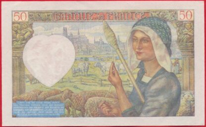 50 Francs -Jacques Coeur - 1941 – Image 2