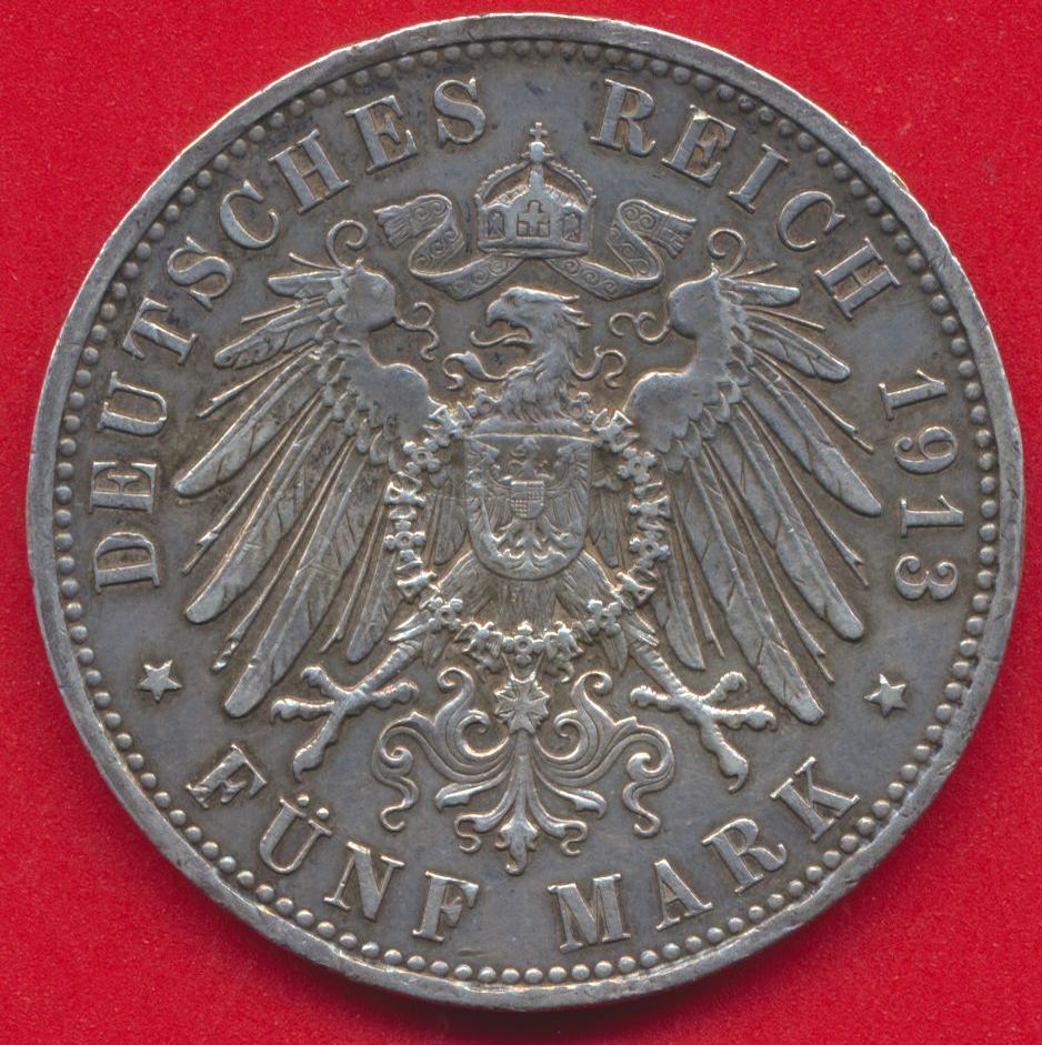 allemagne-5-mark-prusse-1913-a