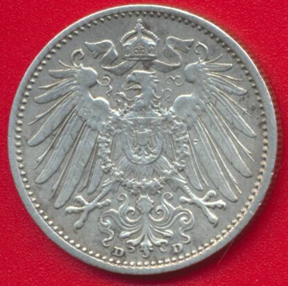 ALLEMAGNE - 1 Mark - 1910 D – Image 2