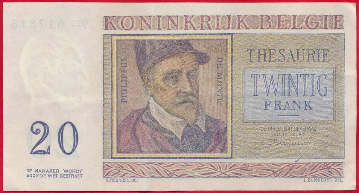 belgique-20-francs-3-4-1956-7818