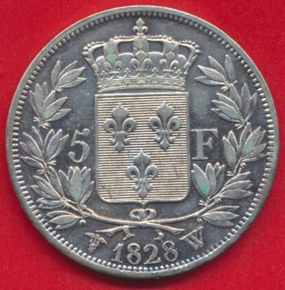 CHARLES X - 5 Francs - 1828 W – Image 2