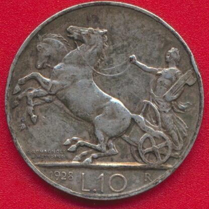 ITALIE - 10 Lire  1928 – Image 2