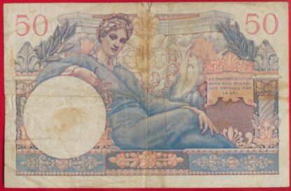50 Francs Trésor Français – Image 2