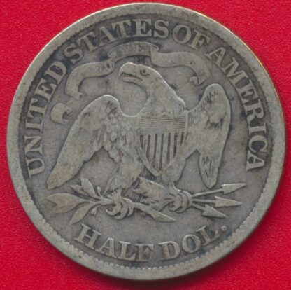 USA - Seated  Liberty - Half Dollar - 1871 – Image 2