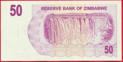 ZIMBABWE - 50 Dollars - 2006 – Image 2