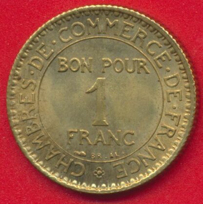 1 Franc - Chambre de Commerce -1921 – Image 2