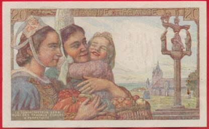20 Francs - Pêcheur - 1942 – Image 2