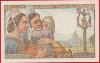 20 Francs - Pêcheur - 1948 – Image 2