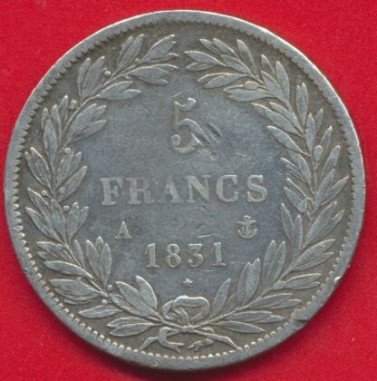 LOUIS-PHILIPPE 1er - 5 Francs 1831 A – Image 2