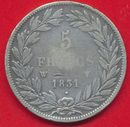 LOUIS-PHILIPPE 1er - 5 Francs 1831 W – Image 2