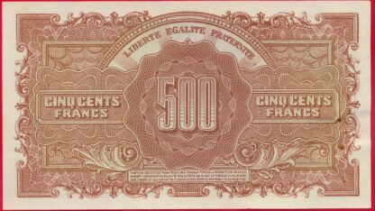 500 Francs - Marianne -1945 – Image 2