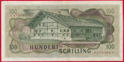 AUTRICHE - 100 Schilling - 1969 – Image 2