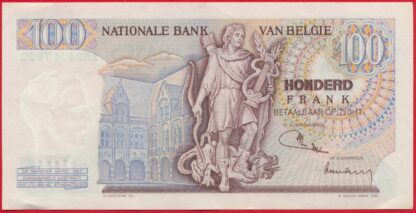 BELGIQUE - 100 Francs - 1971 – Image 2