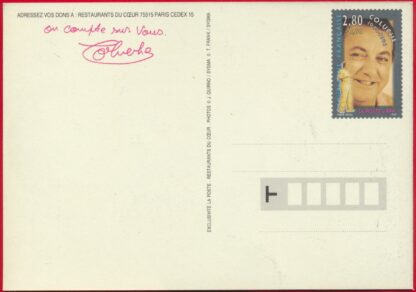 Entier postal - Coluche - Les Restaurants du Coeur – Image 2