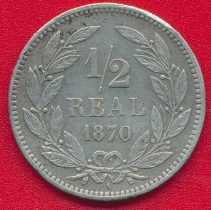 HONDURAS - 1/2 Real 1870 – Image 2