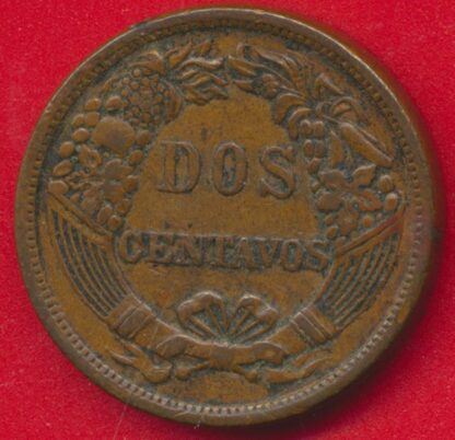PEROU - 2 Centavos - 1895 – Image 2