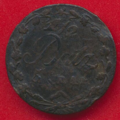 SUISSE - Canton de Vaud - 1/2 Batz - 1806 – Image 2
