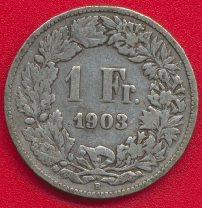 SUISSE - Franc - 1903 – Image 2