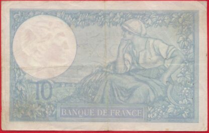 10 Francs - Minerve - 1939 – Image 2