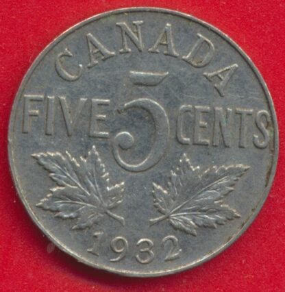 CANADA - 5 Cents 1932 – Image 2
