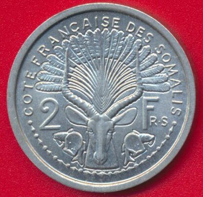 DJIBOUTI - Côte Française des Somalis - 2 Francs - 1965 – Image 2