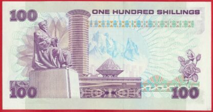 KENYA - 100 Shillings - 1988 – Image 2