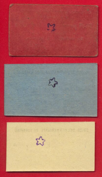 TONNEINS - Lot de bon carton - 5 c, 10 c & 25 c - 1916 – Image 2