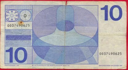 PAYS-BAS - 10 Gulden - 1968 – Image 2