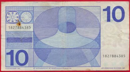 PAYS-BAS - 10 Gulden - 1968 – Image 2