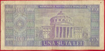 ROUMANIE - 100 Lei 1966 – Image 2