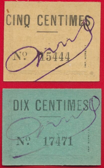 ALGÉRIE  - Mascara - 5 Centimes & 10 Centimes – Image 2