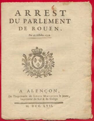 documen t-arrest-parlement-rouen-mdcclvii-1757
