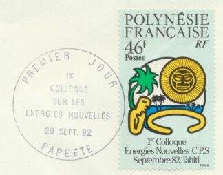 polynesie-francaise-1-er-jour-colloque-energies-nouvelles-1982-46-francs-r
