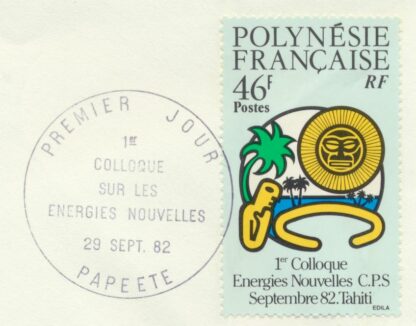 polynesie-francaise-1-er-jour-colloque-energies-nouvelles-1982-46-francs-r
