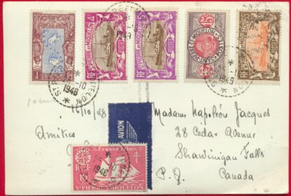 Lettre Recommandée Saint-Pierre et Miquelon 1948 – Image 2