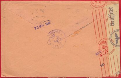 Lettre 1942 - Roumanie - Ouverte par les autorités Allemandes – Image 4